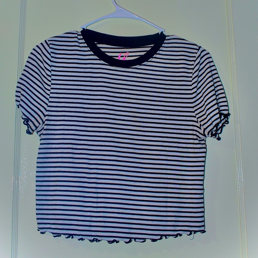 Striped crop top